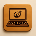 icon_food_laptop_wooden icon preview