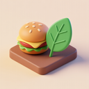 icon_food_leaf_3d_isometric icon preview