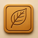icon_food_leaf_embossed icon preview