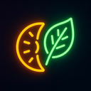 icon_food_leaf_neon icon preview