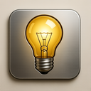 icon_food_light_bulb_metallic icon preview