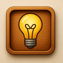 icon_food_light_bulb_wooden icon preview