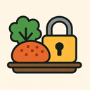 icon_food_lock_flat_design icon preview