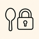 icon_food_lock_minimal_outline icon preview