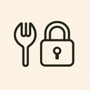 icon_food_lock_minimalist icon preview