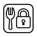 icon_food_lock_monochrome icon preview