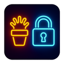 icon_food_lock_neon icon preview