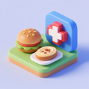 icon_food_medical_cross_3d_isometric icon preview