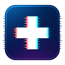 icon_food_medical_cross_digital_glitch icon preview
