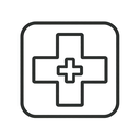 icon_food_medical_cross_outline icon preview