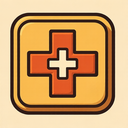 icon_food_medical_cross_retro icon preview