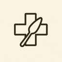 icon_food_medical_cross_thin icon preview