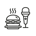 icon_food_microphone_line_art icon preview