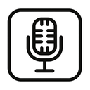 icon_food_microphone_monochrome icon preview