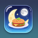 icon_food_moon_glassy icon preview