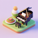 icon_food_piano_3d_isometric icon preview