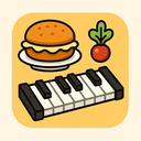 icon_food_piano_cartoon icon preview