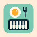 icon_food_piano_flat_pastel icon preview