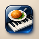 icon_food_piano_glassy icon preview