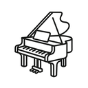 icon_food_piano_minimal_outline icon preview