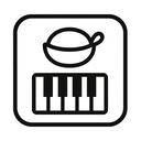 icon_food_piano_monochrome icon preview