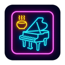 icon_food_piano_neon icon preview