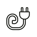 icon_food_plug_minimal_outline icon preview