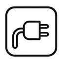 icon_food_plug_monochrome icon preview