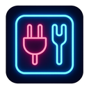 icon_food_plug_neon icon preview