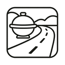 icon_food_road_minimal_outline icon preview