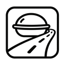 icon_food_road_monochrome icon preview