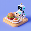 icon_food_robot_3d_isometric icon preview