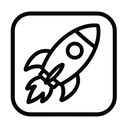 icon_food_rocket_monochrome icon preview