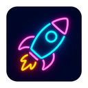 icon_food_rocket_neon icon preview