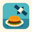 icon_food_satellite_flat_design icon preview