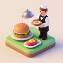 icon_food_server_3d_isometric icon preview