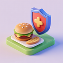 icon_food_shield_3d_isometric icon preview