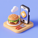 icon_food_smartphone_3d_isometric icon preview