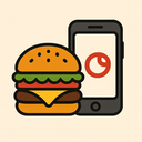 icon_food_smartphone_bold icon preview