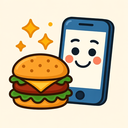 icon_food_smartphone_cartoon icon preview