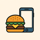 icon_food_smartphone_geometric icon preview