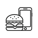 icon_food_smartphone_line_art icon preview