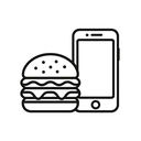icon_food_smartphone_minimal_outline icon preview