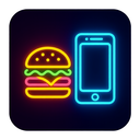 icon_food_smartphone_neon icon preview