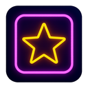 icon_food_star_neon icon preview