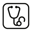 icon_food_stethoscope_monochrome icon preview