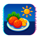 icon_food_sun_digital_glitch icon preview