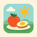 icon_food_sun_flat_pastel icon preview