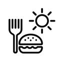 icon_food_sun_monochrome icon preview