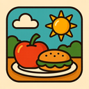 icon_food_sun_retro icon preview
